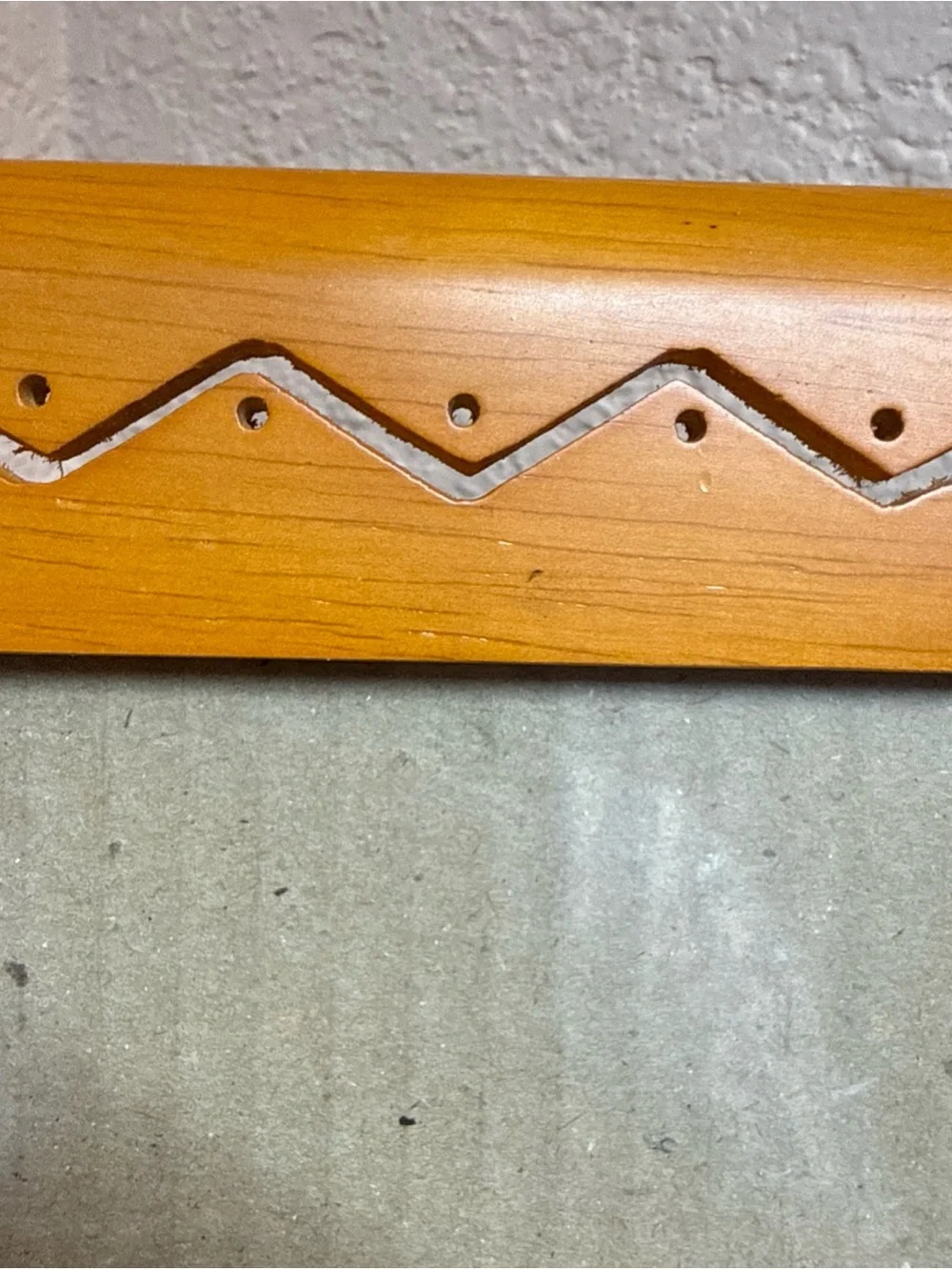 VTG Fetco Teak Wood Double Photo Frame Handcrafted Carved MCM 5
